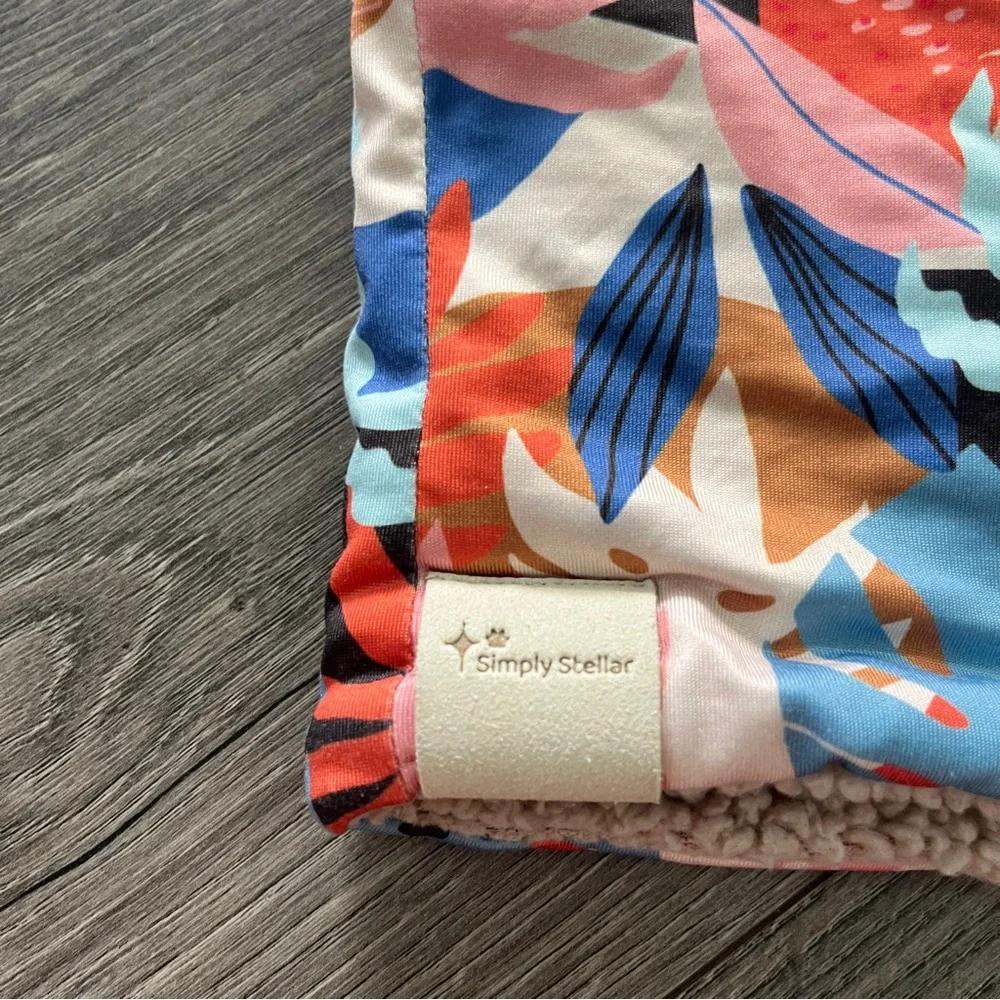 Simply Stellar Colorful Dog Snood Ear Cover Fleece Lined Size Large
